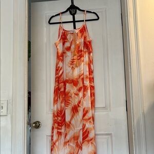 3 Maxi dresses- orange print / pastel print / burgundy/ 30 each or 70 for all 3